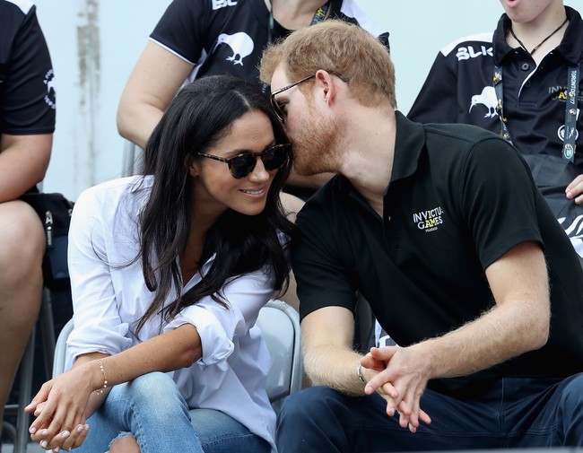 Keduanya duduk di front row untuk menyaksikan pertandingan tenis kursi roda di Invictus Games siang kemarin. Foto: Dok. Getty Images