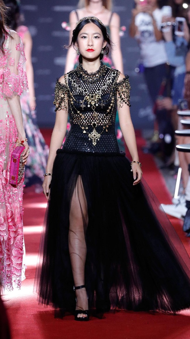 The runway at the Dolce & Gabbana secret show during Milan Fashion Week Spring/Summer 2018 at Bar Martini on September 23, 2017 in Milan, Italy.  (Photo by Andreas Rentz/Getty Images)