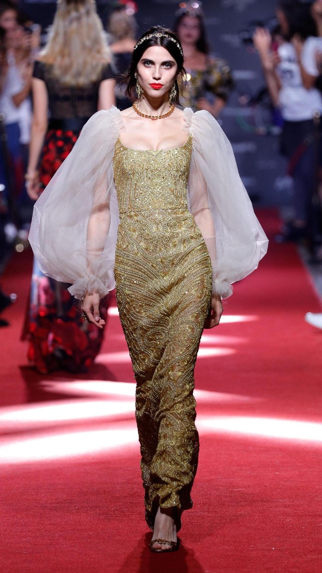 The runway at the Dolce & Gabbana secret show during Milan Fashion Week Spring/Summer 2018 at Bar Martini on September 23, 2017 in Milan, Italy.  (Photo by Andreas Rentz/Getty Images)