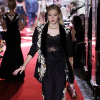 The runway at the Dolce & Gabbana secret show during Milan Fashion Week Spring/Summer 2018 at Bar Martini on September 23, 2017 in Milan, Italy.  (Photo by Andreas Rentz/Getty Images)