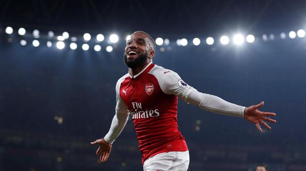 Alexandre Lacazette menjadi salah satu bintang kemenangan Arsenal atas CSKA.