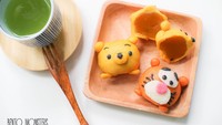 Mooncake yang satu ini juga dibuat menyerupai karakter yang lucu. Ada karakter Gudetama, Pooh dan Tiger. Foto: Istimewa