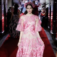 The runway at the Dolce & Gabbana secret show during Milan Fashion Week Spring/Summer 2018 at Bar Martini on September 23, 2017 in Milan, Italy.  (Photo by Andreas Rentz/Getty Images)