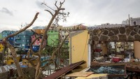 La Perla di Puerto Rico jadi setting video klip Despacito pada tahun 2016 silam. Sedihnya, kota itu kini luluh lantak karena diterjang Badai Maria pada Rabu pekan lalu (20/9) (Alex Wroblewski/Getty Images)