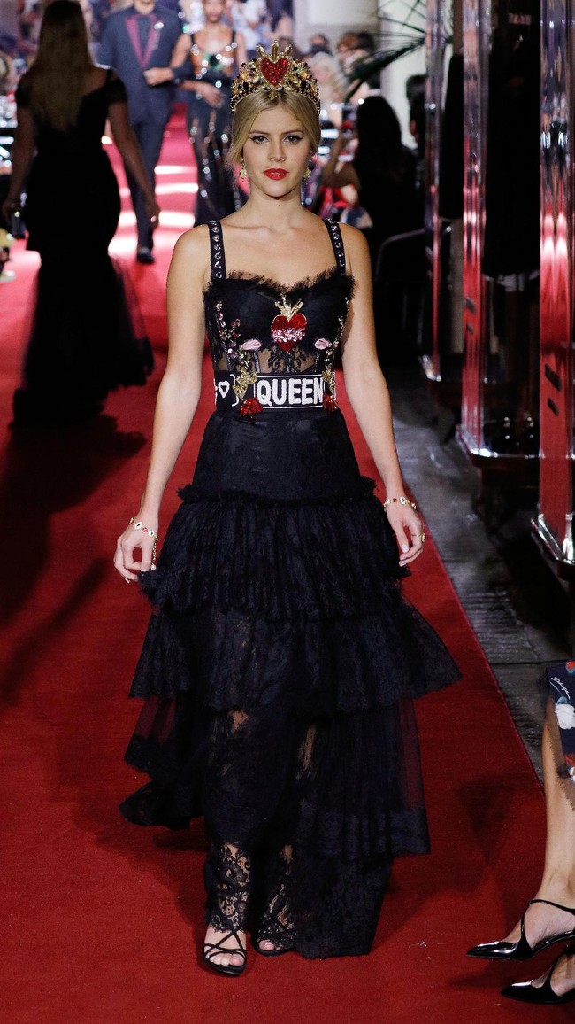 The runway at the Dolce & Gabbana secret show during Milan Fashion Week Spring/Summer 2018 at Bar Martini on September 23, 2017 in Milan, Italy.  (Photo by Andreas Rentz/Getty Images)