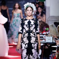 The runway at the Dolce & Gabbana secret show during Milan Fashion Week Spring/Summer 2018 at Bar Martini on September 23, 2017 in Milan, Italy.  (Photo by Andreas Rentz/Getty Images)