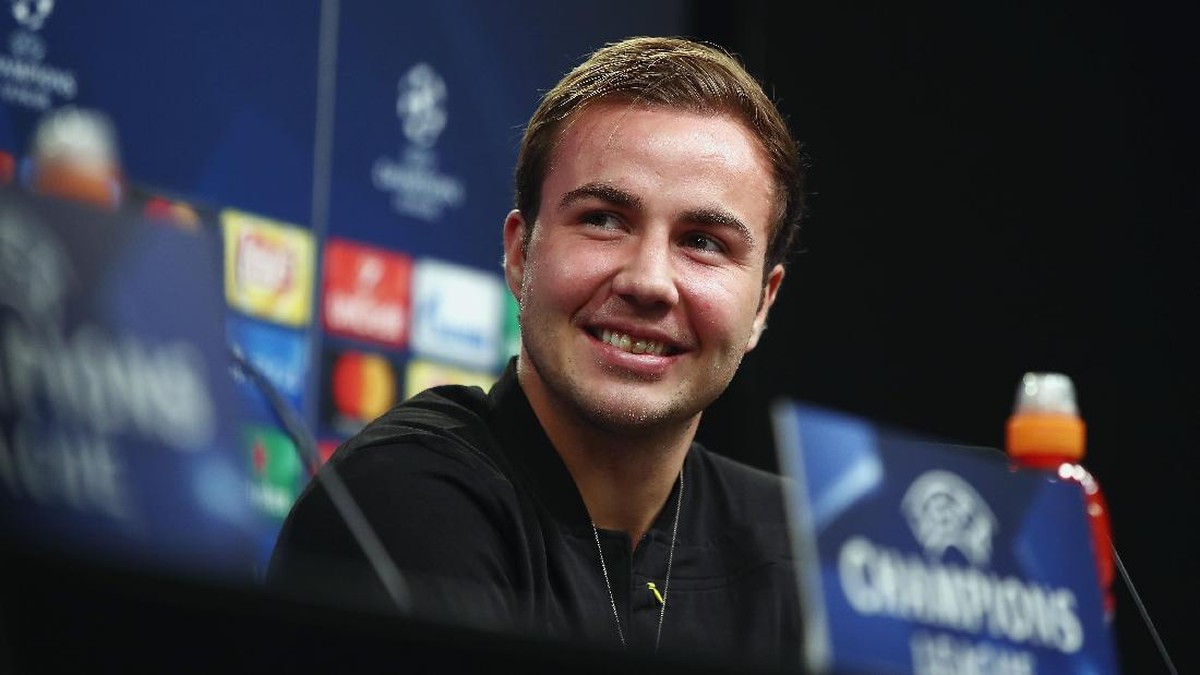 Mario Goetze menyatakan Borussia Dortmund diselimuti percaya diri yang tinggi jelang melawan Real Madrid. Foto: Alex Grimm/Getty Images
