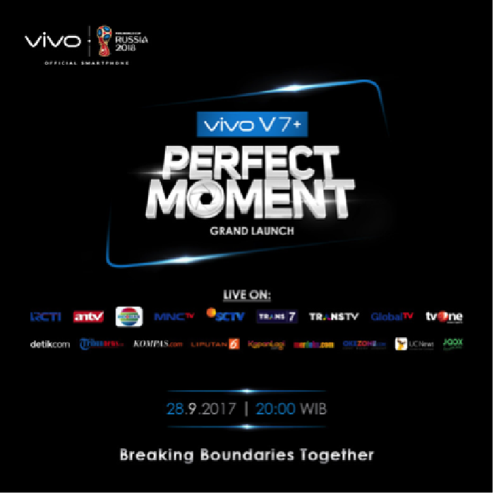 Saksikan Meriahnya Launching Vivo V7+ FullViewTM Malam Ini