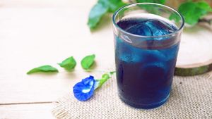 Uniknya Minuman Segar Berwarna Biru Alami dari Bunga Telang