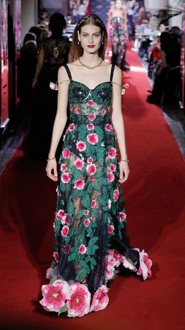 The runway at the Dolce & Gabbana secret show during Milan Fashion Week Spring/Summer 2018 at Bar Martini on September 23, 2017 in Milan, Italy.  (Photo by Andreas Rentz/Getty Images)