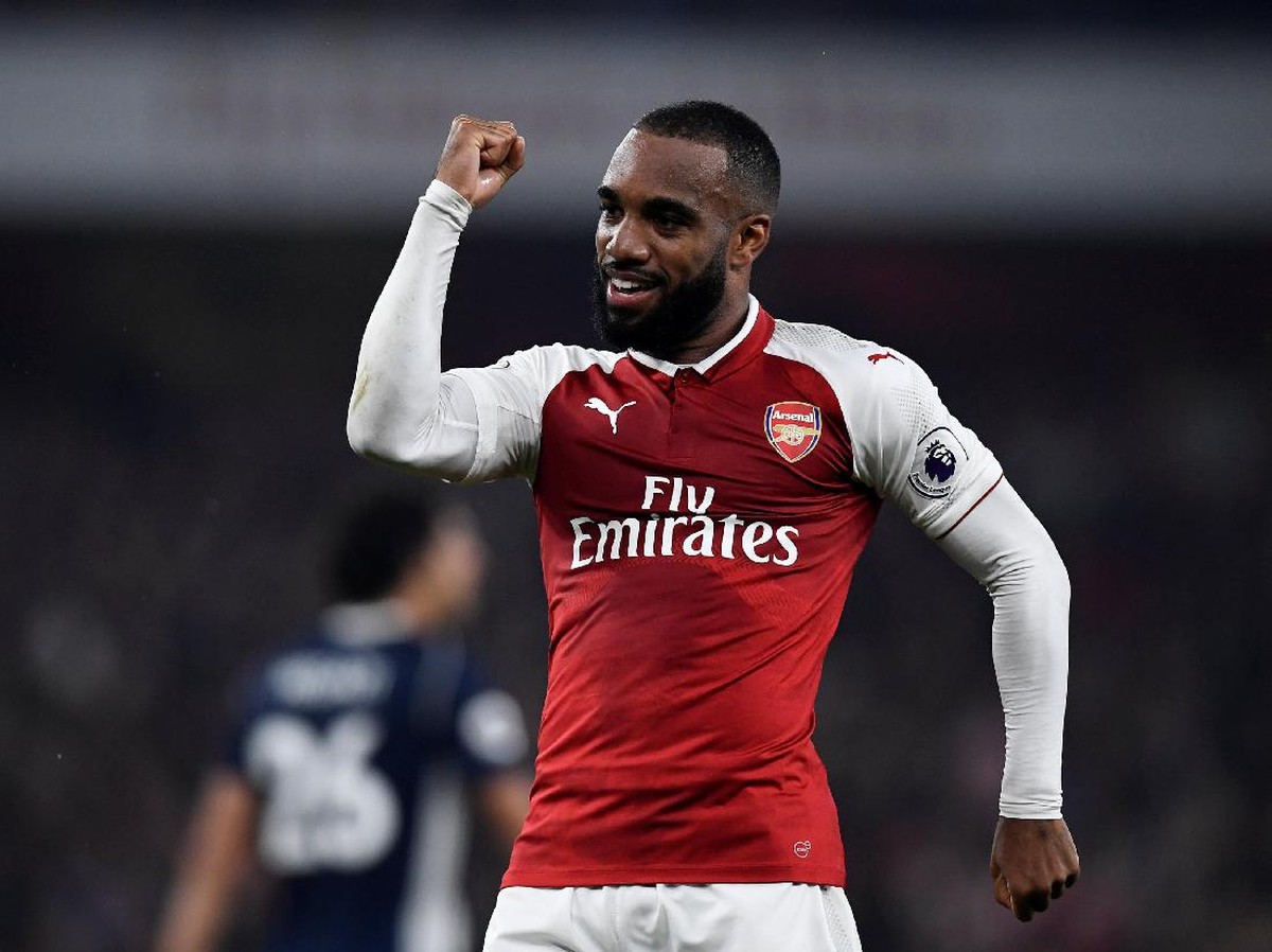 Penyerang Arsenal, Alexandre Lacazette (Foto: Dylan Martinez/Reuters)