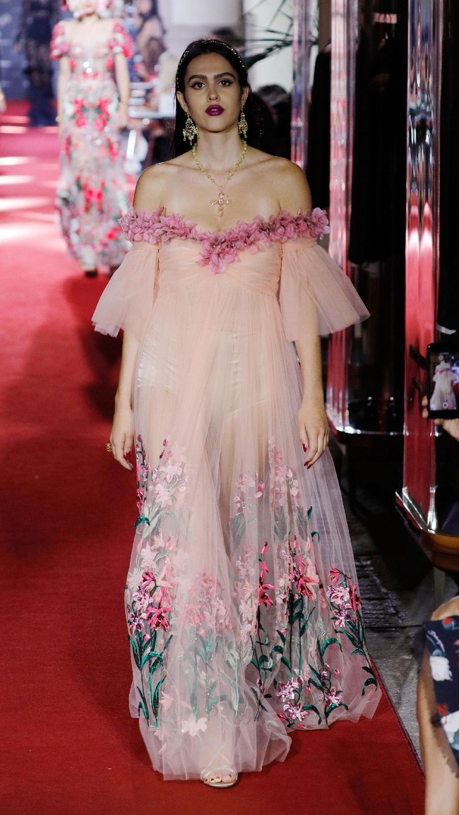 The runway at the Dolce & Gabbana secret show during Milan Fashion Week Spring/Summer 2018 at Bar Martini on September 23, 2017 in Milan, Italy.  (Photo by Andreas Rentz/Getty Images)