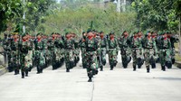 Latihan ini sebagai persiapan peringatan HUT ke-72 TNI yang akan digelar di Cilegon, Banten, pada 5 Oktober 2017 mendatang. (Penkostrad).