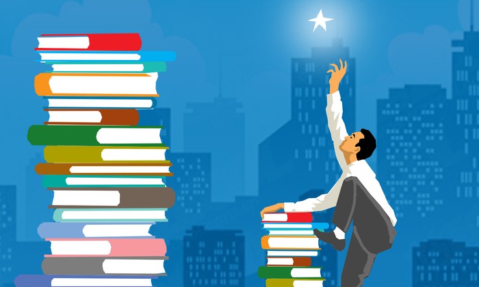 ilustrasi perpustakaan