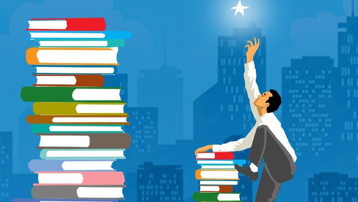 ilustrasi perpustakaan ilustrasi perpustakaan