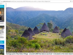 Saat Desa Wae Rebo di Flores Diliput Media Besar Inggris