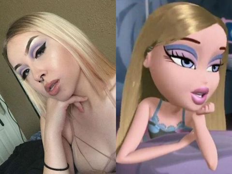 Merias Wajah dengan Makeup Ala Boneka Bratz Kembali Populer