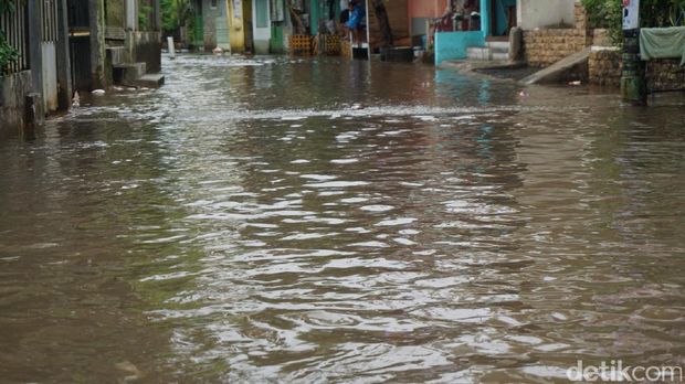 Kawasan Petogogan, Jakarta Selatan, tergenang.