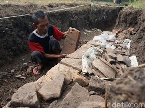 Struktur Bata Kuno Diduga Situs Purbakala Ditemukan Warga Jombang