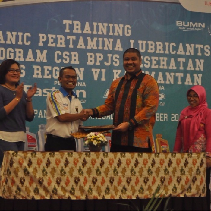 Pertamina Lubricants Apresiasi Mekanik Via Asuransi BPJS Kesehatan
