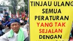 Potret Aksi Hari Tani di Depan Istana Negara