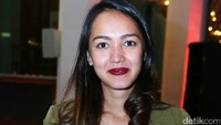 Melayu Nicole Hall saat ditemui di kawasan SCBD, Jakarta Selatan pada Selasa (26/9) malam. Pool/Ismail/detikFoto.