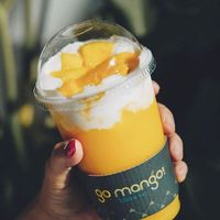 Selain King Mango Thai, Go Mango juga punya minuman mangga enak dengan harga lebih murah.