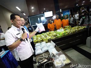 BNN Amankan 137 Kg Sabu dan 42.500 Butir Ekstasi