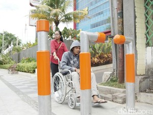 Pengerjaan Desain Ulang Besi Pembatas Ramah Difabel Dikebut