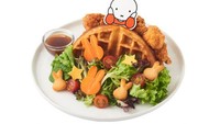 Imut! Waffle ini dihiasi wortel sampai ayam karaage bentuk kepala kelinci.