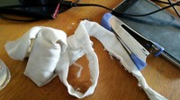 Penampakan salah satu jimat yang dibawa salah seorang peserta CPNS gelombang pertama telah melewati tahap tes kompetensi dasar (TKD) secara computer assisted test (CAT) atau tes kompetensi menggunakan komputer. Dok. BKN.