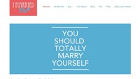 Di AS, terdapat situs bernama I Married Me yang menawarkan paket lengkap untuk pernikahan solo. Foto: imarriedme.com