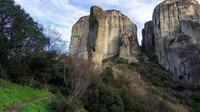 Selain biara ortodoksnya, Meteora juga jadi surga bagi para pemanjat tebing, salah satunya yang paling populer adalah The Spindler (Alesha Bradford/CNN)