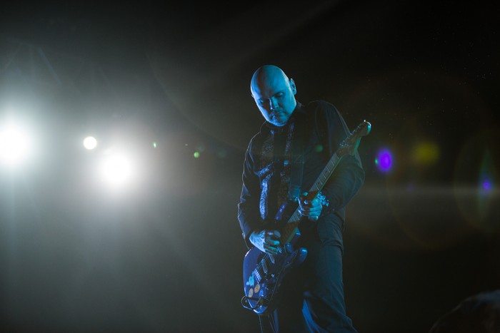 SAO PAULO, BRAZIL - MARCH 29: Singer Billy Corgan of The Smashing Pumpkins performs during 2015 Lollapalooza Brazil at Autodromo de Interlagos on March 29, 2015 in Sao Paulo, Brazil. (Photo by Victor Moriyama/Getty Images)