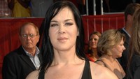 Joanie Laurer dikenal sebagai atlet gulat WWE. Dia dua kali muncul di majalah Playboy pada tahun 2000 dan 2002. (Stephen Shugerman/Getty Images)