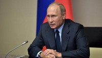 Selain Trump, ucapan duka juga disampaikan oleh Presiden Rusia Vladimir Putin. Dia mengirimkan telegram kepada Trump untuk menyampaikan simpatinya tersebut. Foto: AFP PHOTO 