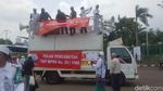 Lalin Depan Gedung DPR/MPR Arah Slipi Mulai Macet
