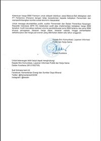 Surat ESDM soal harga BBM tak naik hingga akhir tahun