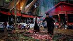 Foto: Tradisi Ganti Baju Jenazah Orang Toraja