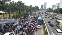 Menyisakan busway. Foto: Marlinda OE/detikcom