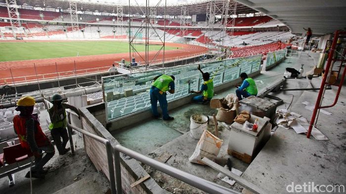 Stadion Utama Gelora Bung Karno (SUGBK) akan dilengkapi keamanan super canggih. (Hasan Alhabshy/detikSport) Stadion Utama Gelora Bung Karno (SUGBK) akan dilengkapi keamanan super canggih. (Hasan Alhabshy/detikSport)