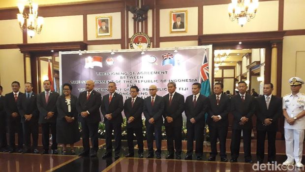  Menteri Pertahanan Ryamizard Ryacudu dan Menhan Fiji Ratu Inoke Kubuabola.