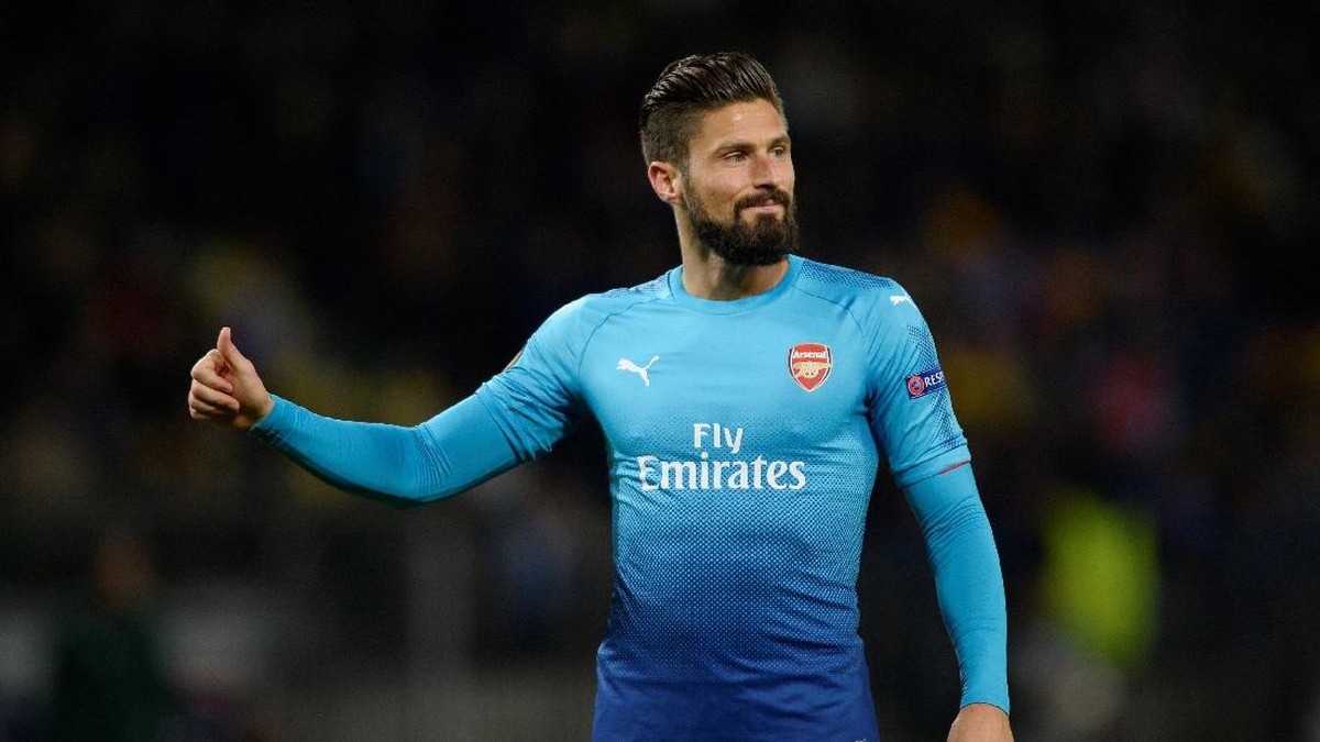Penyerang Arsenal, Olivier Giroud (Foto: Adam Holt/Reuters)