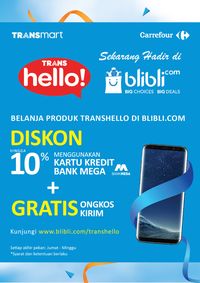Trans Hello Hadir di blibli.com, Ada Diskon dan Gratis Ongkir