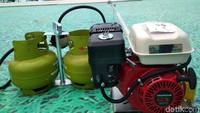Pembagian 2.375 konverter kit ini berlokasi di dermaga Pantai Losari Kota Makassar.