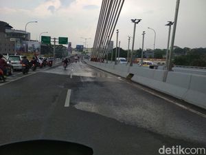 Hujan Deras Guyur Bandung, Jembatan Pasupati Sempat Banjir