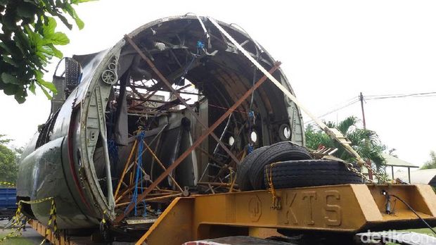 Pesawat Hercules tiba di Yogyakarta