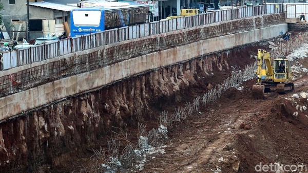 Kondisi Terkini Pembangunan Underpass Mampang-Kuningan