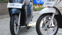 Perubahan terbaru new Fino 125 blue core ini untuk memenuhi kebutuhan Fino lovers. Ban lebar dan tubeless membuat berkendara aman dan nyaman di semua kondisi jalan, ujar GM Marketing YIMM, Hendri Wijaya, di Ancol, Jakarta, Sabtu (30/9/2017). Foto: Khairul Imam Ghozali
