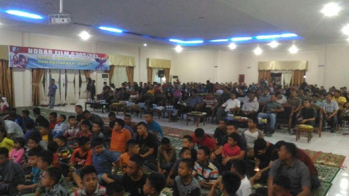 Ramainya Nobar Film G30S/PKI di Lanud Roesmin Nurjadin